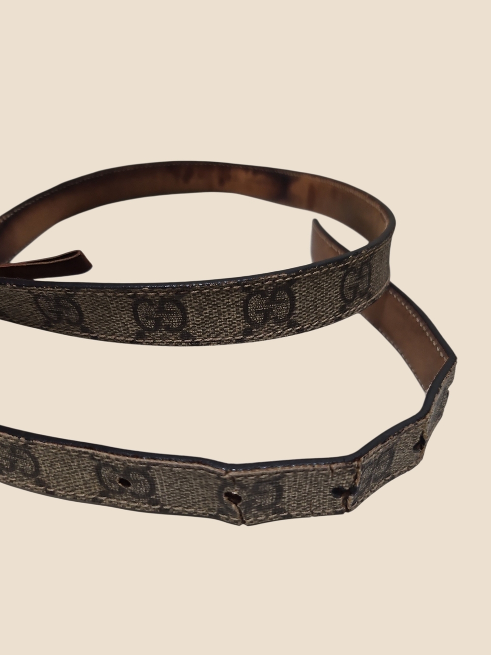 Vintage Gucci GG Supreme Monogram Charm Belt - Picture 5 of 9